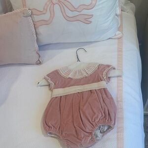 Elegant Pink Baby Romper